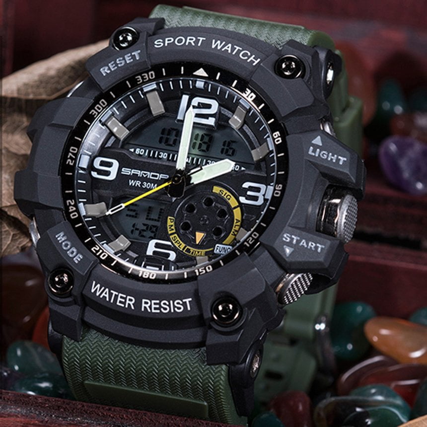 Sanda 759 Luxury Brand Digital LED Watch Military Shock Multifunction ...