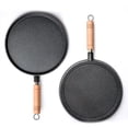 thumbnail image 3 of 26cm Thickened Cast Iron Non-Stick Frying Pan Cake Pancake Crepe Maker Flat Pan, 3 of 8