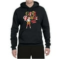 thumbnail image 2 of Wild Bobby, Betty Boop Winking Girl Power Femenist Betty Boop Unisex Hoodie Sweatshirt, Black, XX-Large, 2 of 5