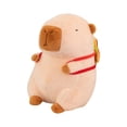thumbnail image 2 of Peluche de capibara de 40 cm, novedoso, para decoración del hogar, regalo para adultos Hamburguesa, 2 of 9