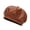 Brown, variant on Women Retro Faux Leather Octagonal Beret Hat British French Style Painter Cap