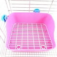 thumbnail image 4 of fastboy Plastic Safe And Non-toxic Small Animals Toilet Rabbit Toilet Stylish Small Animal Litter Box Toilet blue, 4 of 6