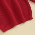 thumbnail image 7 of Bagilaanoe Toddler Baby Girl Valentine’s Day Clothes Knitted Sweater Long Sleeve Heart Embroidery Pullover 6M 9M 12M 18M 24M 3T Kids Warm Jumpers Tops Loose Knitwear, 7 of 7