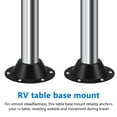 SEXAGESIMO 2pcs RV Table Mount Camper Table Base Mount Table Leg Base