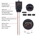 thumbnail image 4 of Coofit Soil Tester 3 in 1 Moisture Meter Sunlight Sensor PH Sensor Meter for Plant, 4 of 5