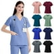 thumbnail image 2 of Ropa de lavado de manos de manga corta para sala de operaciones, camisetas de mujer, ropa de trabajo, ropa de enfermera, ropa de lavado de manos para médico, 2 of 6