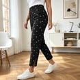 thumbnail image 6 of Qingpeng Womens Polka Dot Wide Leg Pants Loose Fit Casual Drawstring High Waisted Trousers Basic Retro Palazzo Pants, 6 of 6