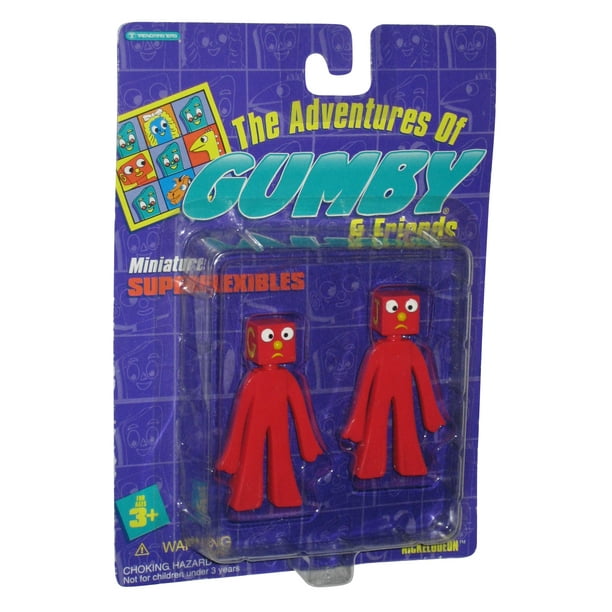 The Adventures of Gumby Trendmasters Block Heads Bendable Figure Set - Walmart.com - Walmart.com
