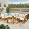 thumbnail image 2 of Christopher Knight Home Perla Outdoor 9-piece Sectional Sofa Set by  Green, 2 of 5