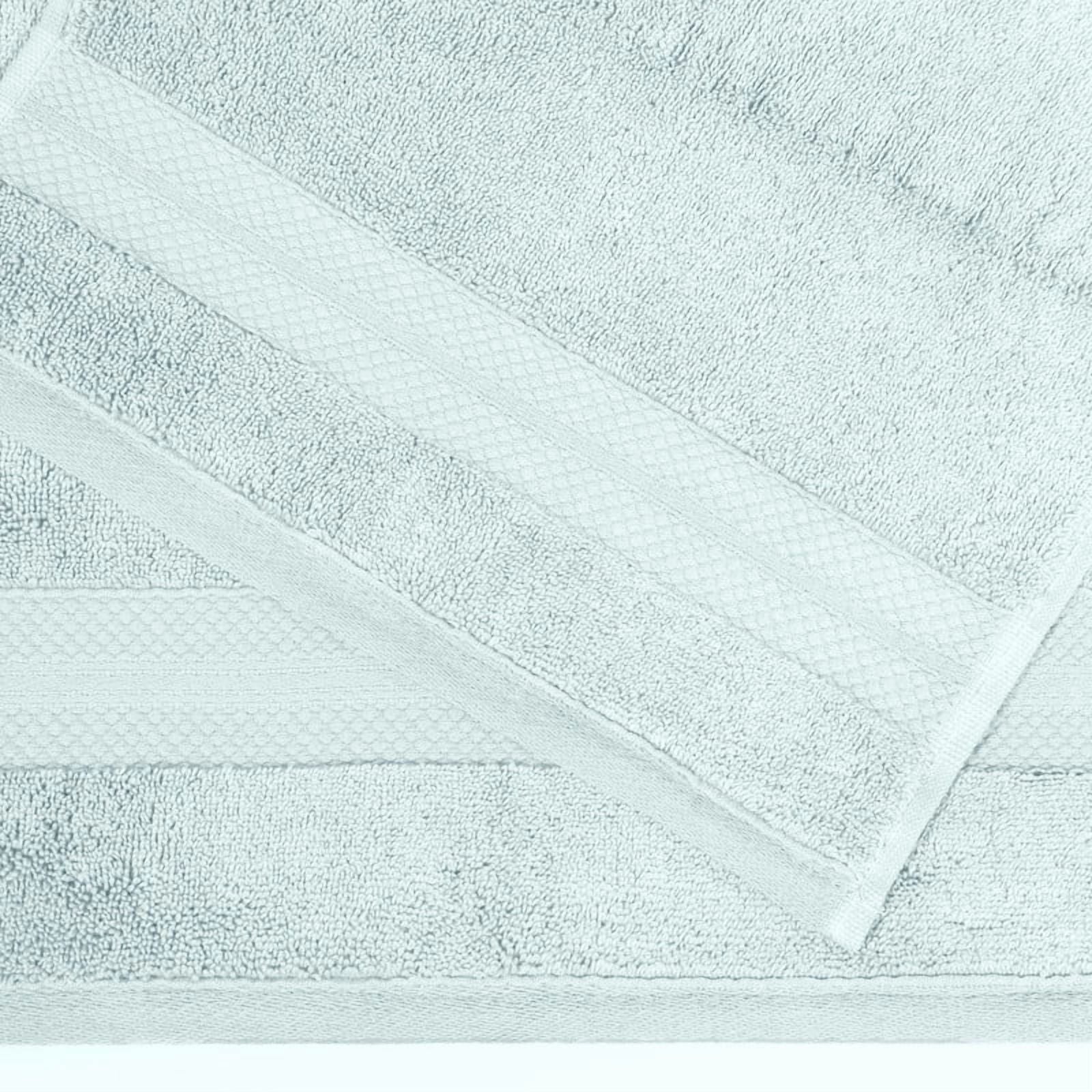 Superior Aria Turkish Cotton 4-Piece Bath Towel Set, Ultra Soft Heavyweight Towels, Dusty Aqua