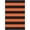 Orange and Black, variant on iOhouze Outdoor Rugs Cotton Striped Area Rug 3x5 ft Washable Indoor Outdoor Non Slip Floor Carpet Rug