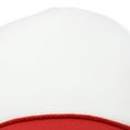 thumbnail image 2 of DALIX Youth Mesh Trucker Cap Adjustable Hat in Red White, 2 of 7
