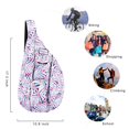 thumbnail image 2 of HAWEE Sling Bag Sling Crossbody Bag Daypack Lightweight with Adjustable Shoulder Strap Travel Hiking Men Women, 2 of 3