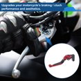 thumbnail image 3 of Unique Bargains Short Long Brake Clutch Levers for Yamaha YZF R1 2009-2014 6 Positon Adjustable Motorcycle Handlebar Brake Lever Aluminium Alloy Red Head Black Handle, 3 of 6