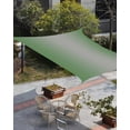 thumbnail image 3 of Sun Shade Sail 14x18Ft Abstract Ombre Sage Green and Grey Gradient Uv Block Sunshade Canopy Outdoor Shade Cover Rectangle Shade Cloth For Patio Garden Yard Deck Pergola, 3 of 6