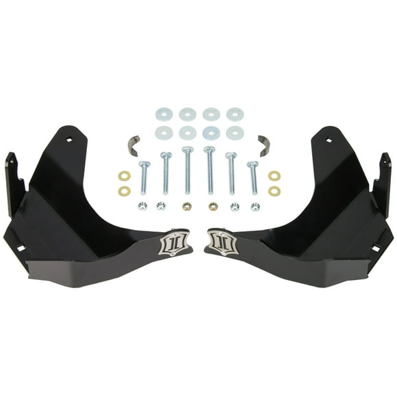 Fits 2016-2022 Toyota Tacoma Icon Vehicle Dynamics Skid Plate 56107 Lower Control Arm Mount; Powder Coated; Black; Steel