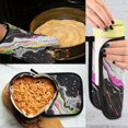 thumbnail image 5 of Yayeee Oven Mitts and Pot Holder Set of 2 Heat Resistant Kitchen Gloves Baking Hot Pad, Colorful White, 5 of 5