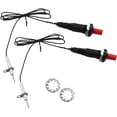 thumbnail image 3 of 2 Pcs Piezo Spark Igniter, Metal Threaded Ceramic Push Button Igniter Replacement Generator Ignition Set for Gas Fireplace Oven Heater Firepit Kitchen BBQ Stove (Straight Needle), 3 of 7