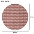 thumbnail image 6 of Red Christmas Reindeer Pattern Round Tablecloth 60"x60",Wrinkle Wipeable Table Cloth for Kitchen Dining Room Picnic Patio Party, 6 of 6