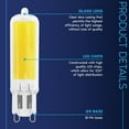 thumbnail image 6 of Luxrite G9 LED Bulb Dimmable 4.5W, 50 Watt Equivalent, 6500K Daylight, 450LM, Glass G9 Bi Pin Base, ETL 5 Pack, 6 of 6
