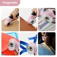 thumbnail image 4 of Cordless Electric Scissors, Cardboard Cutter with Safety Lock Electric Mini Cutter Power Rotary Scissors for Leather Felt Rug Box with Storage Box Pink, 4 of 5