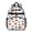 Football and Hockeyball White Pattern, variant on Football and Rugby Navy Pattern Cute School Backpack Bag for School with Padded Back and Adjustable Shoulder Straps 15.25"x11.5"x5.25"