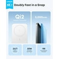 thumbnail image 3 of Anker Nano Power Bank, Ultra-Slim 5,000mAh Magnetic Wireless Charging Battery, Qi2 Certified 15W Max MagSafe-Compatible Portable Charger, Ergonomic Design, Compatible for iPhone Air/17/16 Series, 3 of 6