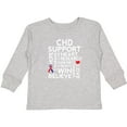 thumbnail image 3 of Inktastic CHD Awareness Month Boys or Girls Long Sleeve Toddler T-Shirt, 3 of 5