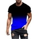 thumbnail image 1 of Mens Casual Pantalones Cortos Raya Impresión Suéter Fitness Deportes Camiseta, Poliéster Cuello Redondo Blusa para Al Aire Libre, Diario Y Primavera Verano Desgaste, 1 of 5