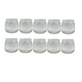 thumbnail image 3 of HEANUJJ Set of 10 Clear Yogurt Jars with Lids, Transparent Round Plastic Storage Containers for Kitchen and Pantry Organization, 3 of 7