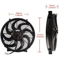 thumbnail image 4 of Radiator Cooling Fan 14in Electric Slim Radiator Cooling Fan Assembly 12V Universal Parts With Mounting Kit, 4 of 8