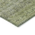 thumbnail image 5 of HomeRoots 605762 8 x 10 ft. Artichoke Green, Brown & Gray Striped Washable Indoor & Outdoor Rectangle Area Rug, 5 of 5
