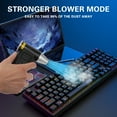 thumbnail image 3 of Compressed Air Duster 80000RPM Electric Air Duster, Mini Air Blower Rechargeable Cordless Keyboard Cleaning Jet Dry Blower for Car, PC and Home Cleaning Kit Replaces Compressed Air Can, 3 of 11