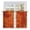 Embroidered red, variant on Orange Kitchen Curtain for Berdoom Living Room Cafe 72 Inch Length, Boho Modern Abstract Simple Distressed Pattern Tiers Curtains Light Filtering Drapes Rod Pocket Window Treatment 2 Panels 52"Wx72"L