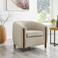 thumbnail image 3 of New Pacific Direct Ruth Fabric Accent Arm Chair in Barley Beige, 3 of 12