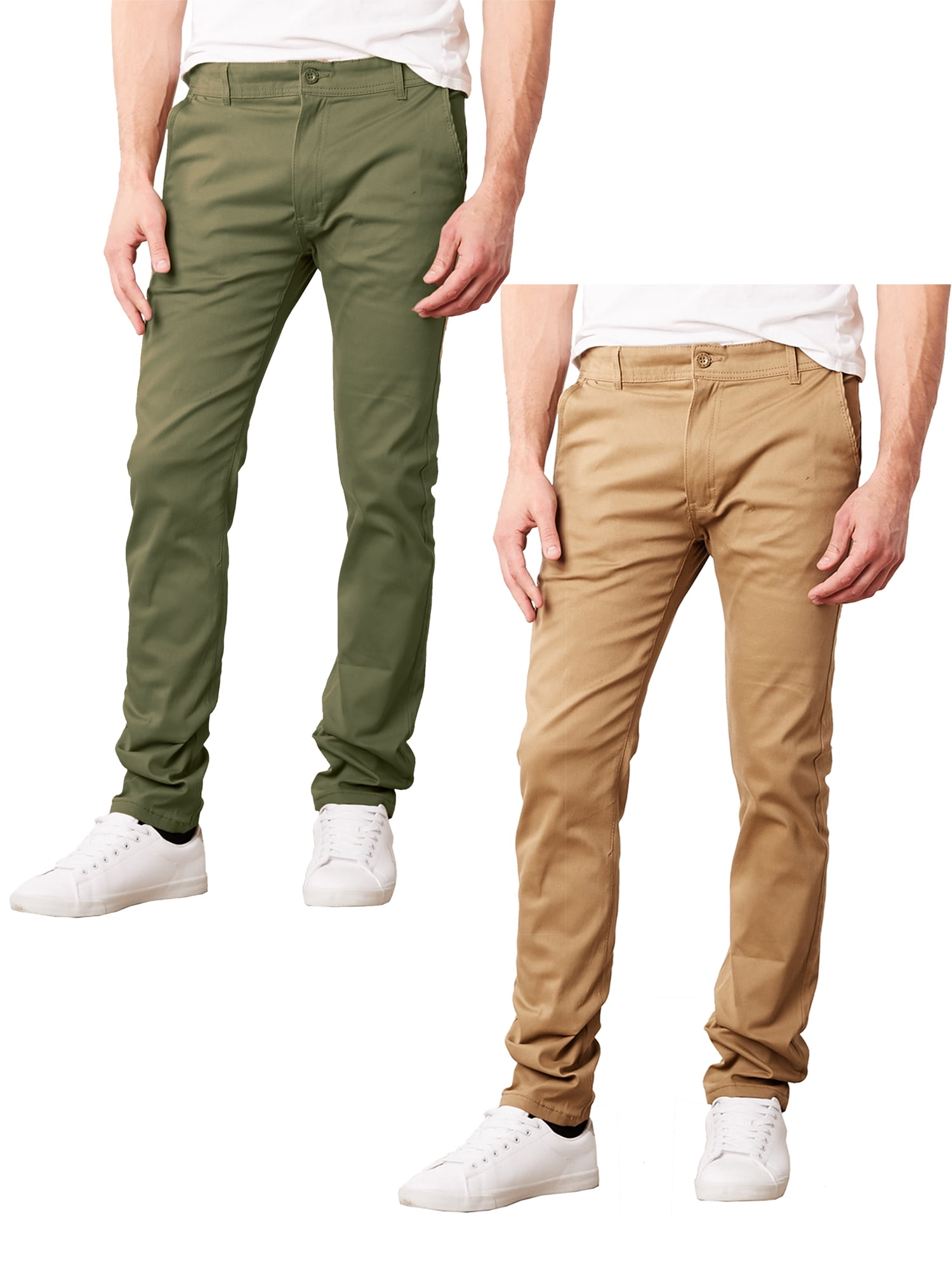 men's slim fit stretch chino pants