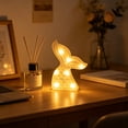 thumbnail image 5 of Mermaid Tail LED Night Light, Glowing Tabletop Decor for Bedroom , Battery Operated Decorative Lamp with Scale Texture, 5 of 6