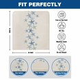thumbnail image 6 of Summer Marine Life Chair Covers Set of 8 Watercolor Gradient Blue Starfish Linen Texture Chair Back Covers Stretch Removable Washable Slipcovers Protector for Dining Room Kitchen Party Decor, 6 of 9