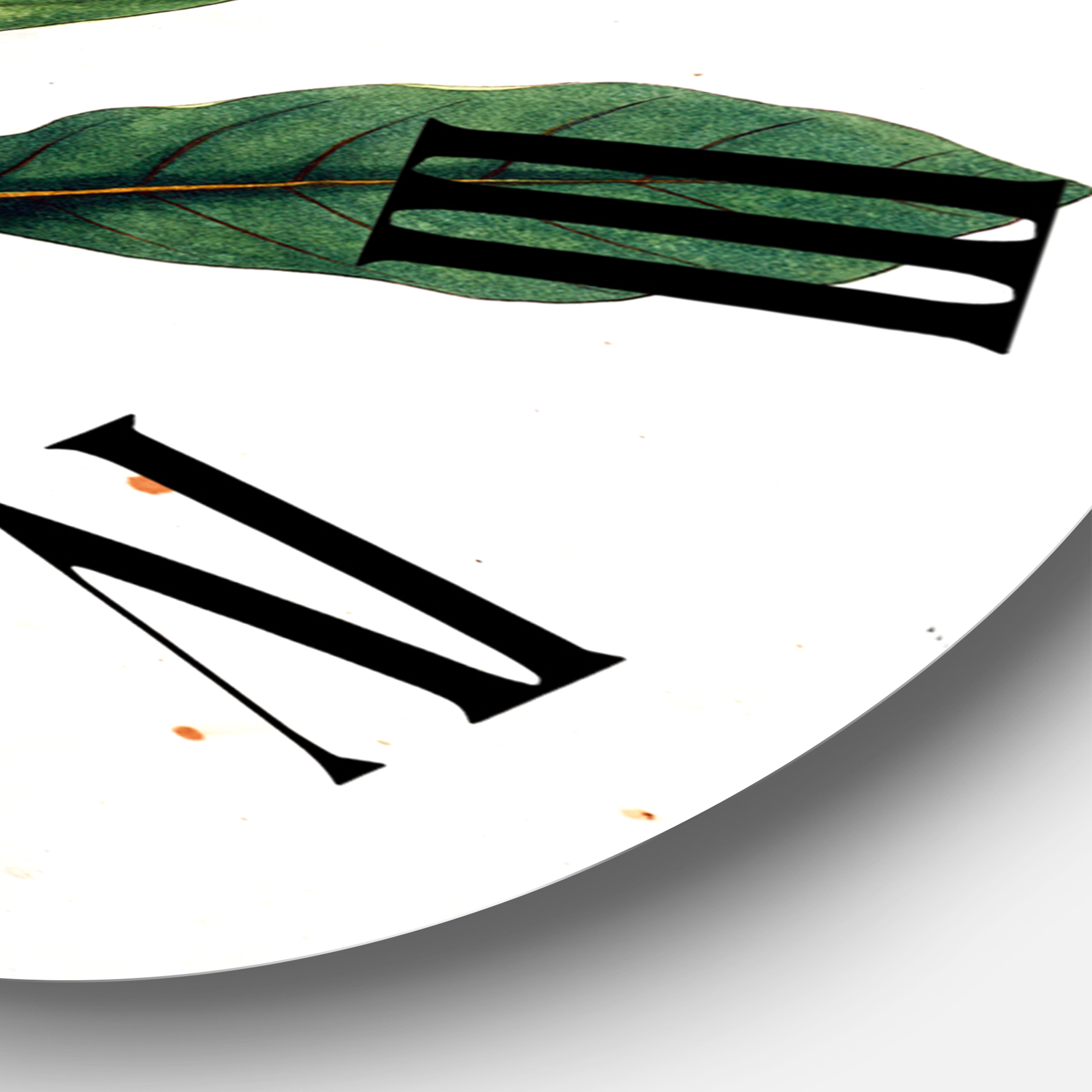 Designart 1 in Quartz Farmhouse Wall Clock