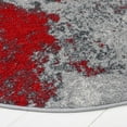thumbnail image 3 of SAFAVIEH Adirondack Ladonna Abstract Area Rug, Red/Grey, 8' x 8' Round, 3 of 7