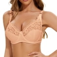 thumbnail image 1 of PEASKJP Strapless Bra Plus Size Underwire Smooth Full Coverage Seamless Bras, Beige 90DE, 1 of 4