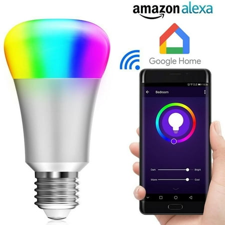 Multicolored Smart LED Bulb Compatible with Alexa & (Best Smart Bulbs For Alexa)