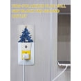 thumbnail image 5 of Christmas Night Lights Auto Sensor Blue Star Xmas Tree Plug-in LED Nightlights Dusk to Dawn for Living Room, Bedroom, Bathroom, Hallway, Stairways Wall Decor, Elk Deer Reindeer Bird Snow Night Light, 5 of 9