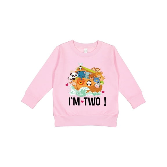 Inktastic 2nd Birthday Party Animal Ark Toddler Sweatshirt