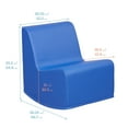 thumbnail image 2 of ECR4Kids SoftZone Contoured Rocking Chair, 12in Seat Height, Flexible Seating, Blue, 2 of 9
