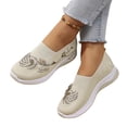 thumbnail image 2 of Domzle Orthopedic Shoes for Women Wide Width Breathable Comfortable Lightweight Slip on Sneakers Non Slip Arch Support 2026 New Womens Walking Shoes Beige, 2 of 6