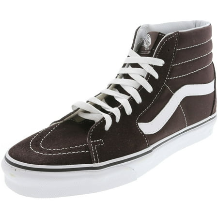 Vans Sk8-Hi Chocolate Torte / True White Ankle-High Canvas Skateboarding Shoe - 10.5M 9M