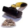 thumbnail image 3 of Pet Republique Retractable Slicker Brush - for Dogs, Cats, Rabbits, Any Long Haired Breed Pets – Reduce Shedding - Self Cleaning Design, 3 of 8