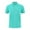 Mint Green, variant on Men's Solid Henley Shirts Casual Neck Turndown Collar Short Sleeve Top Solid Color for Everyday Wear Coffee