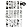 thumbnail image 2 of 36pcs Children Drawing Stencils Kit PET Material Reusable Painting Template Birthday Gift for DIY Craft Journal Notebook Diary Scrapbooking Card Decoration Wood Burner Pen Tool, 7.0 * 4.0in, 2 of 9